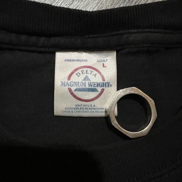 Vintage Betty Paige x Olivia Berardinis Black Shirt L - Picture 3 of 11